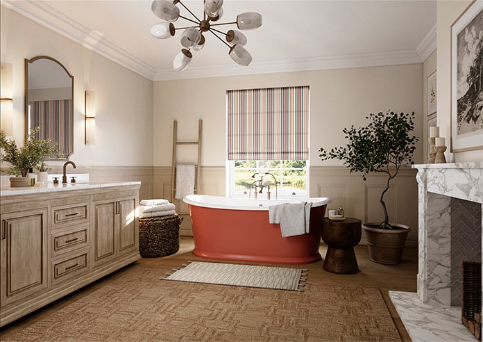 The British Stripe Co. Elizabeth, Bristol No.1 - Roman Blind - Image 6